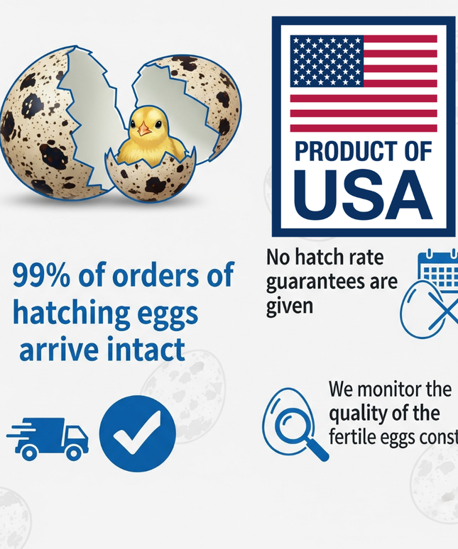 Autumn Sparkly Quail Hatching Eggs - (Online Only)