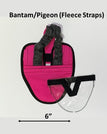XS (pigeons and small chickens) / Flamingo Pink / Wrap around