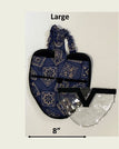 L (most chickens and ducks) / Blue Bandana / Wrap around