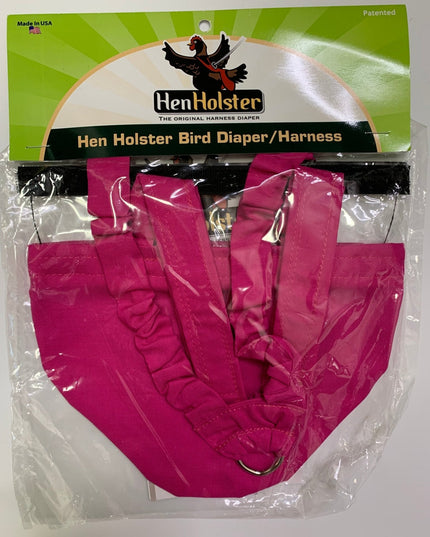 Hen Holster Bird Diaper/Harness (chicken diaper, duck diaper, pigeon diaper with Removable Vinyl Liner)