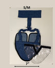 S/M (smaller breeds) / Denim / Wrap around
