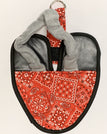 Red Bandana / XS (pigeons and small chickens)