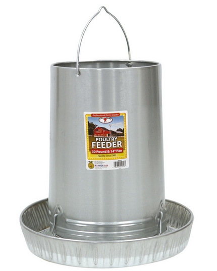 Little Giant: Poultry Feeder Hanging 30lb W/14" Pan