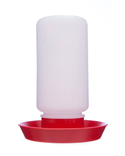 Little Giant 1 Quart Chicken Feeder & Waterer – Plastic Screw-On Jar & Base (Sold Separately)