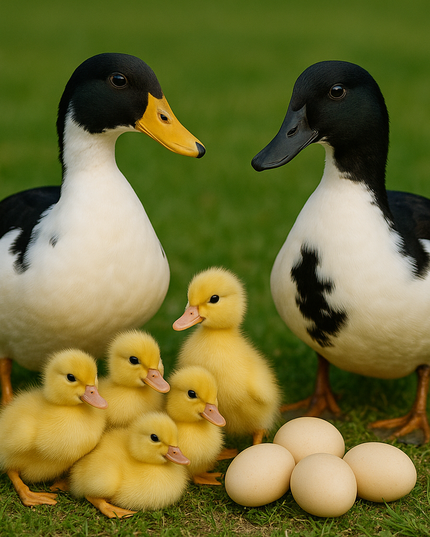 Black & White Magpie Ducks Hatching Eggs (Online Only)