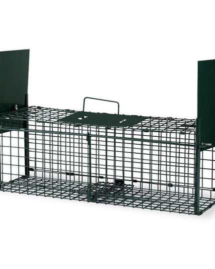 Metal Two-Door Live Animal Cage Trap – Foldable & Durable