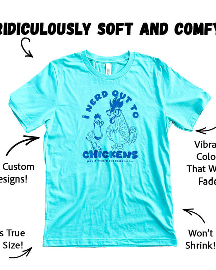 I Nerd Out to Chickens - T-Shirts