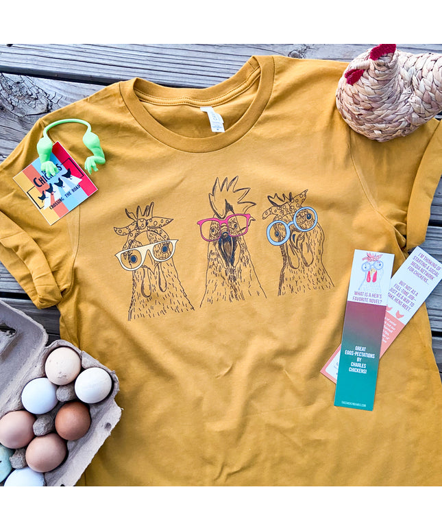Chicken Glasses - T-Shirt