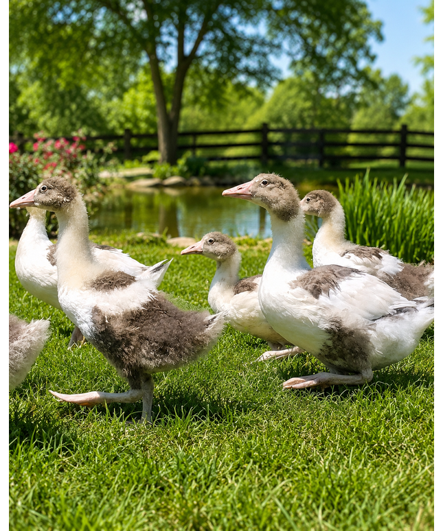 Pomeranian Saddleback Geese