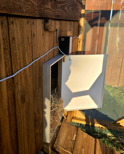 Premium Double Powered Chicken Coop Door with Battery Back Up