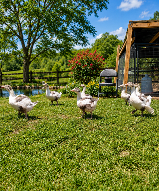 Pomeranian Saddleback Geese