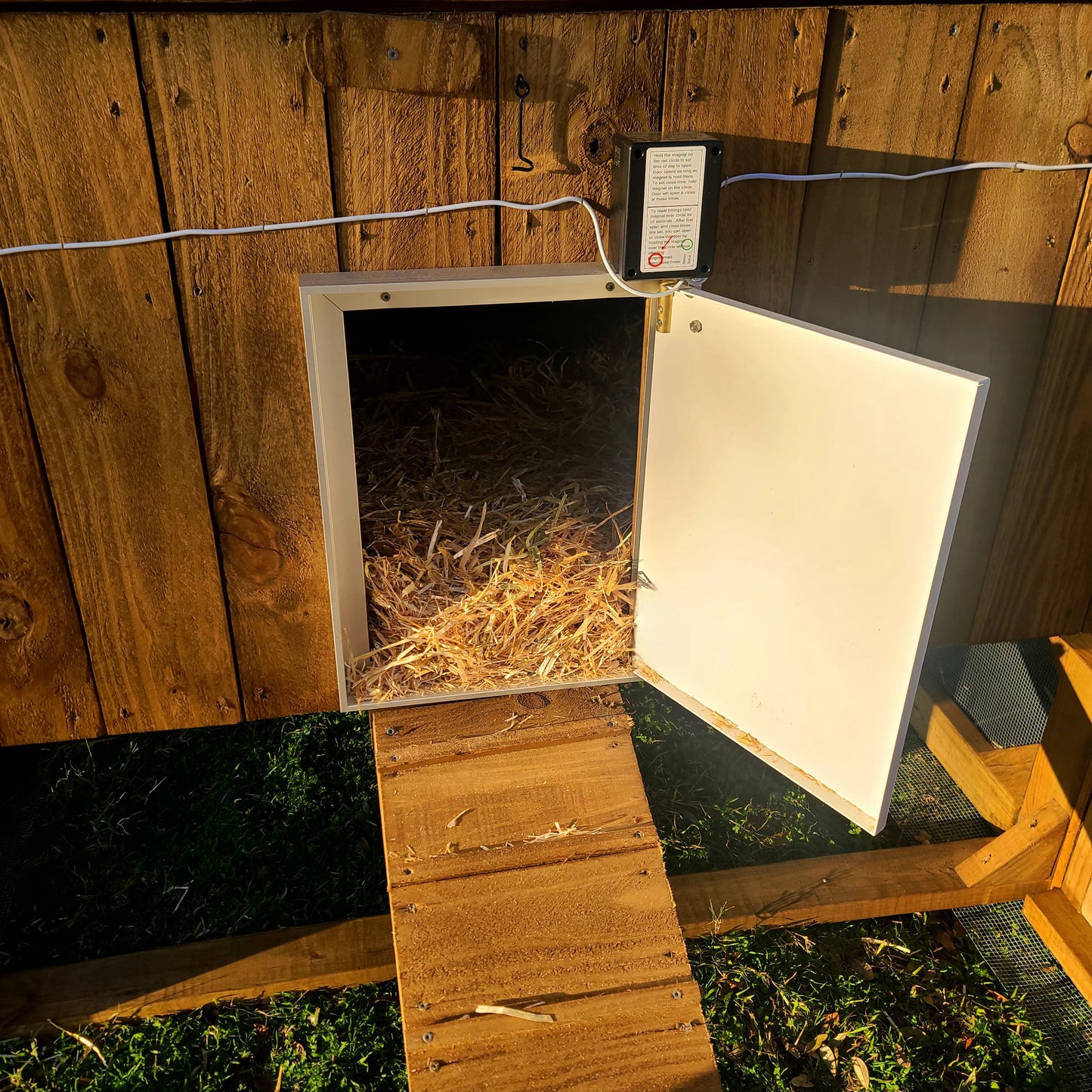 Premium Double Powered Chicken Coop Door with Battery Back Up