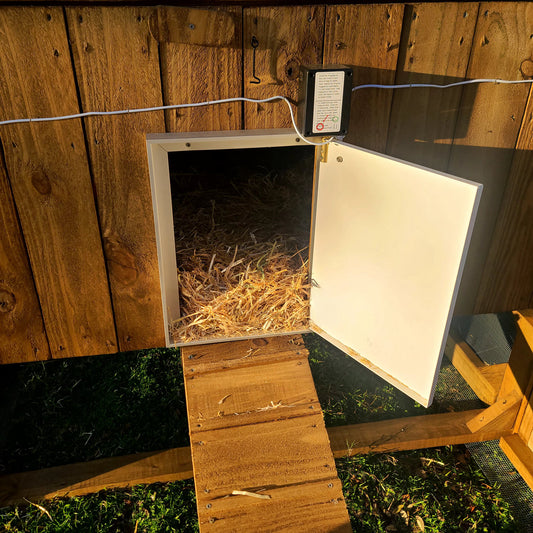 Premium Double Powered Chicken Coop Door with Battery Back Up