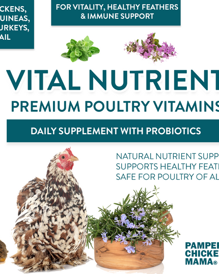 Vital Nutrients: Supplemental Essential Vitamins & Trace Minerals For Pet Chickens & Ducks